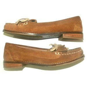 NEW LUCKY BRAND WOMEN PENNA BROWN SUEDE LOAFER 6.5